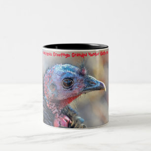 Weihnachtsgrüße Grandpa Hunter Gatherer Zweifarbige Tasse