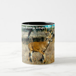 Weihnachtsgrüße Grandpa Hunter Gatherer Zweifarbige Tasse