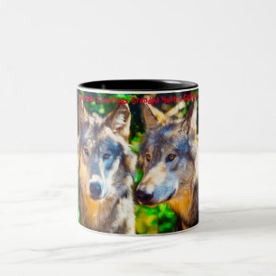 Weihnachtsgrüße Grandpa Hunter Gatherer Zweifarbige Tasse