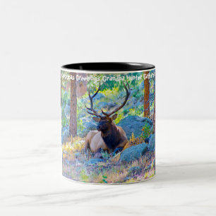 Weihnachtsgrüße Grandpa Hunter Gatherer Zweifarbige Tasse
