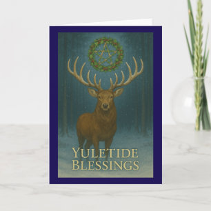 Weihnachtsgrüße Hirsch Weihnachtskarte Karte