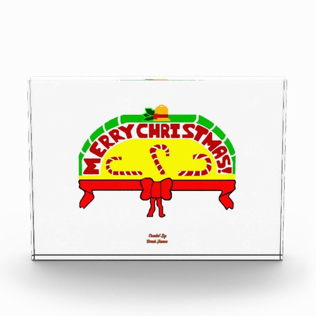 Weihnachtsgrüße Horizontal Foto Block (Vorderseite)