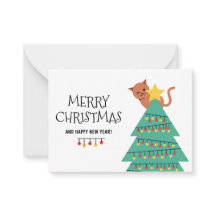 Weihnachtsgrüße Katze Personalisierte Weihnachtska