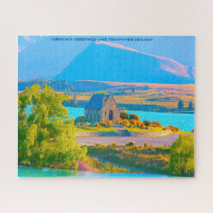 Weihnachtsgrüße Lake Tekapo Neuseeland