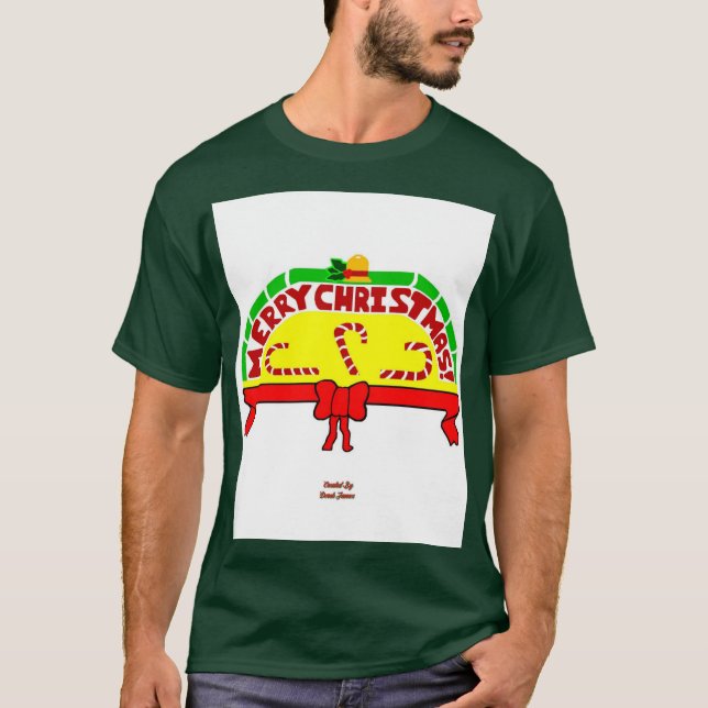 Weihnachtsgrüße Männer im tiefen Wald T Shirt (Vorderseite)