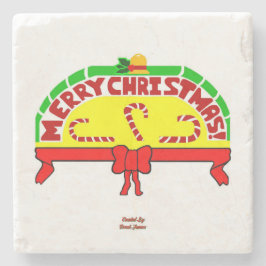 Weihnachtsgrüße Marble Stone Untersetzer