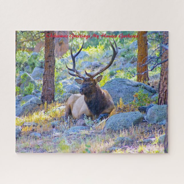 Weihnachtsgrüße Mein Jäger Gatherer (Horizontal)