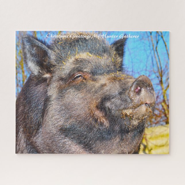 Weihnachtsgrüße Mein Jäger Gatherer (Horizontal)