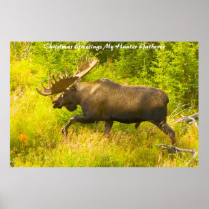 Weihnachtsgrüße Mein Jäger Gatherer Poster