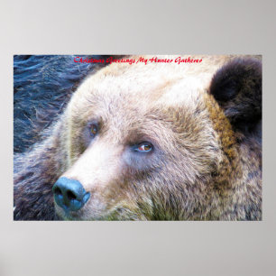 Weihnachtsgrüße Mein Jäger Gatherer Poster
