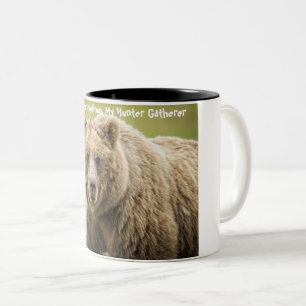 Weihnachtsgrüße Mein Jäger Gatherer Zweifarbige Tasse
