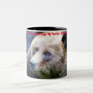 Weihnachtsgrüße Mein Jäger Gatherer Zweifarbige Tasse