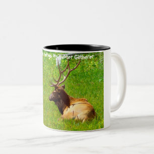 Weihnachtsgrüße Mein Jäger Gatherer Zweifarbige Tasse