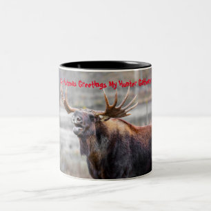 Weihnachtsgrüße mein Jäger und Sammler Zweifarbige Tasse