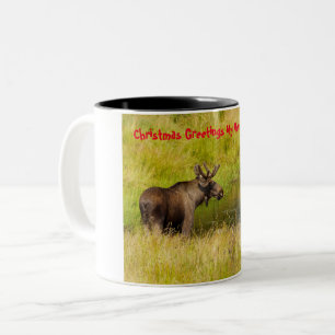 Weihnachtsgrüße mein Jäger und Sammler Zweifarbige Tasse