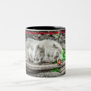 Weihnachtsgrüße "Mein Partner" , "Alpha Male", Zweifarbige Tasse
