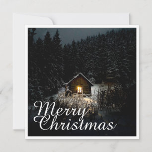 Weihnachtsgrüße mit Hexenhaus