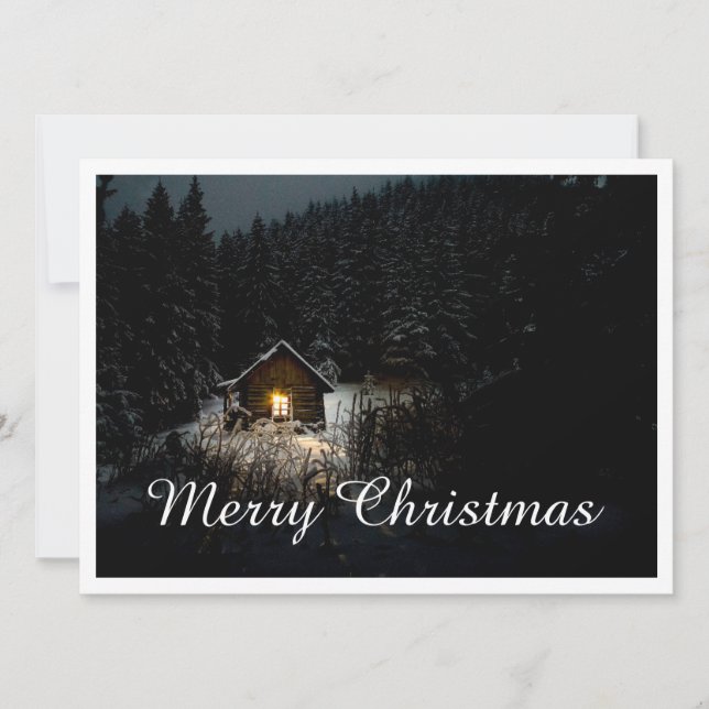 Weihnachtsgrüße mit Hexenhaus (Vorderseite)