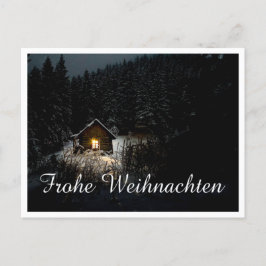 Weihnachtsgrüße mit Hexenhaus Postkarte