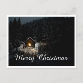 Weihnachtsgrüße mit Hexenhaus Postkarte