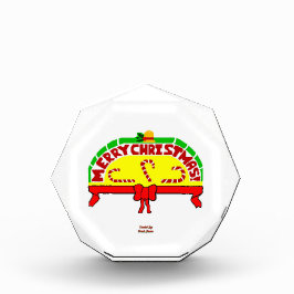 Weihnachtsgrüße Octagonal Foto Block