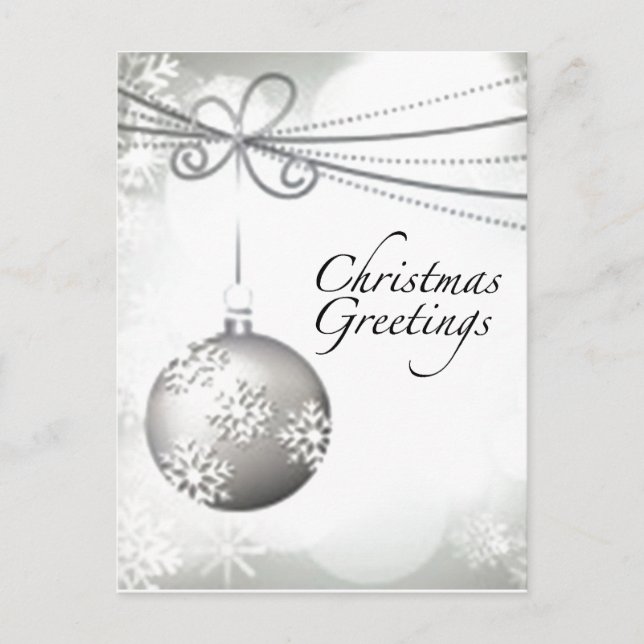 Weihnachtsgrüße Postkarte (Vorderseite)