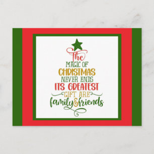 Weihnachtsgrüße postkarte