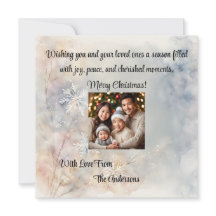 Weihnachtsgrüße Snowflakes Script Personalisiert