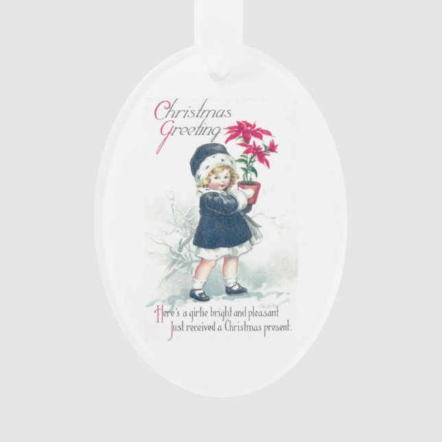 Weihnachtsgrüße Süsse Ornament (Vorderseite)