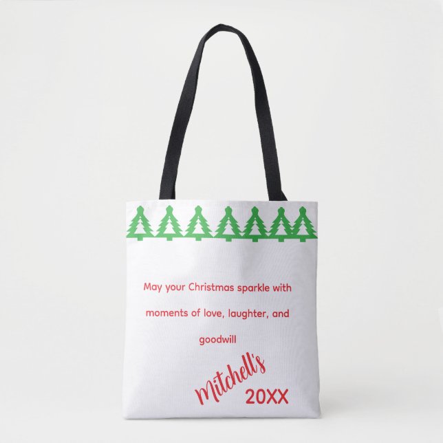 Weihnachtsgrüße  tasche (Vorderseite)
