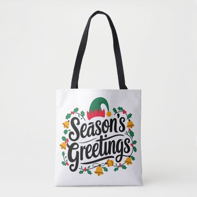 Weihnachtsgrüße Tasche (Vorderseite)