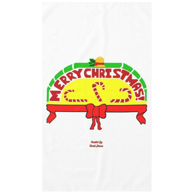 Weihnachtsgrüße Tischdecke (Vorderseite)