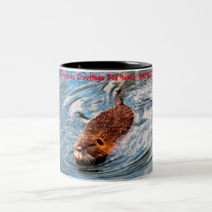 Weihnachtsgrüße Vater Hunter Gatherer Zweifarbige Tasse