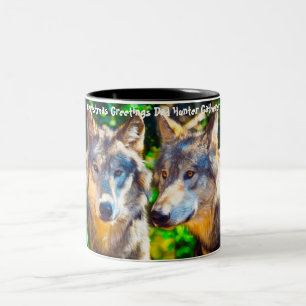 Weihnachtsgrüße Vater Hunter Gatherer Zweifarbige Tasse