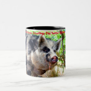Weihnachtsgrüße Vater Hunter Gatherer Zweifarbige Tasse