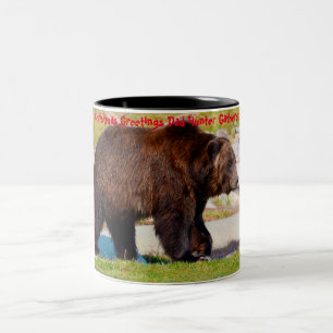 Weihnachtsgrüße Vater Hunter Gatherer Zweifarbige Tasse