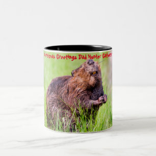 Weihnachtsgrüße Vater Hunter Gatherer Zweifarbige Tasse