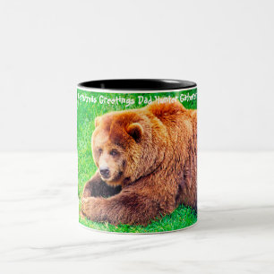 Weihnachtsgrüße Vater Hunter Gatherer Zweifarbige Tasse