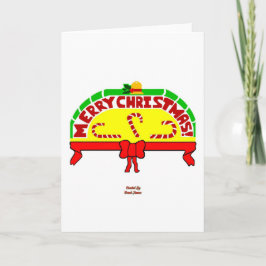 Weihnachtsgrüße Vertikale Grußkarte Karte