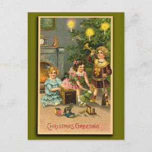 Weihnachtsgrüße Viktorianisch Art Xmas Karten