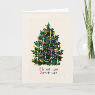 Weihnachtsgrüße Vintag Feiertagskarte