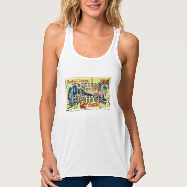 Weihnachtsgrüße von der Familie Griswold Tank Top (Vorderseite)