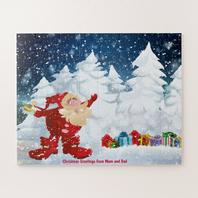 Weihnachtsgrüße von Mama und Vater (Horizontal)