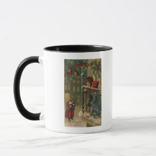 WeihnachtsgrüßeKinder sehen Weihnachten Tasse