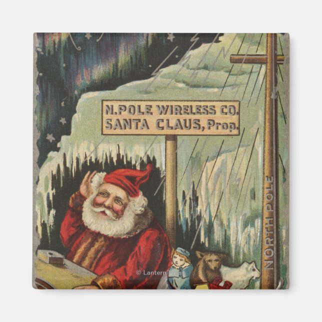 WeihnachtsgrüßeWeihnachten am Nordpol Magnet (Vorne)