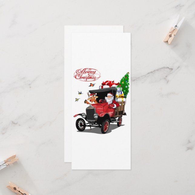 Weihnachtsgrußkarte (Vorderseite/Rückseite Beispiel)