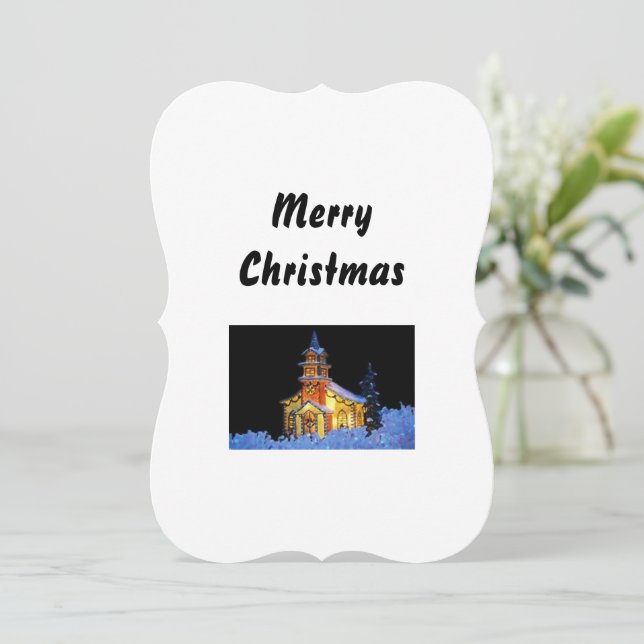 Weihnachtsgrußkarte (Stehend Vorderseite)