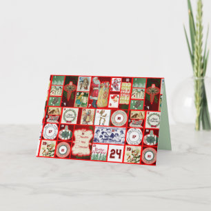 Weihnachtsgrußkarte aus der Vergangenheit Karte