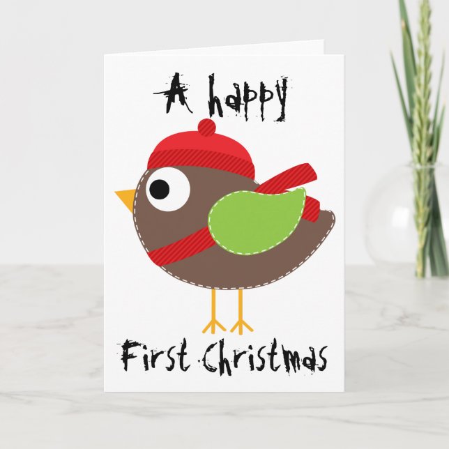 Weihnachtsgrußkarte - Feiertag Bird Feiertagskarte (Vorderseite)