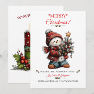 Weihnachtsgrußkarte Feiertagskarte
